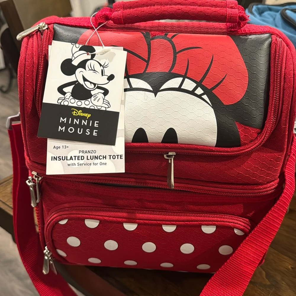 NEW Disney Minnie Mouse pranzo lunch tote